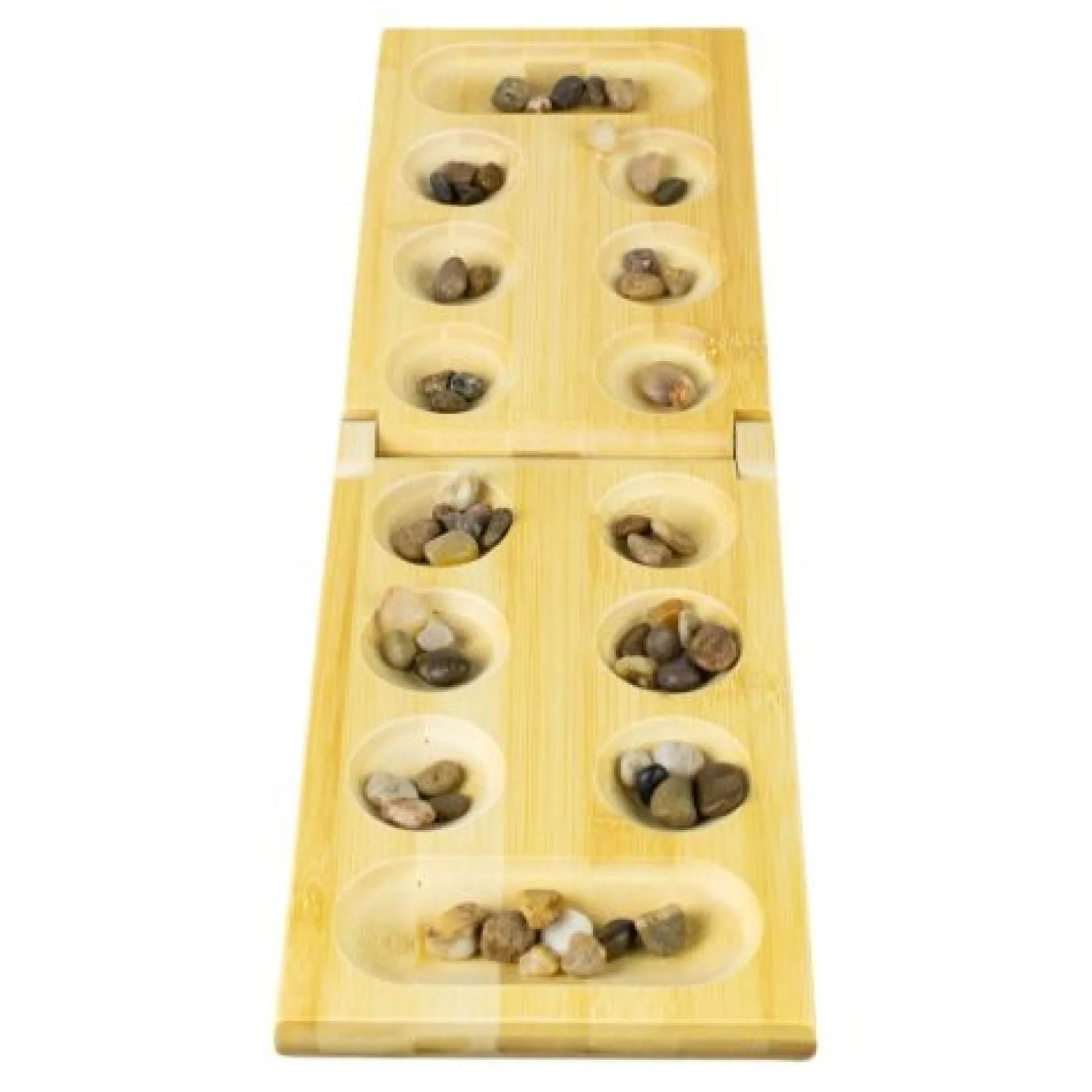Calendar Holdings, LLC Bamboo Classic Mancala Game with Colorful Stones* Role-Playing Games|Board Games