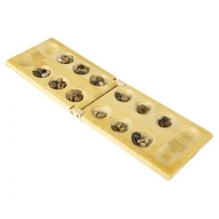 Calendar Holdings, LLC Bamboo Classic Mancala Game with Colorful Stones* Role-Playing Games|Board Games