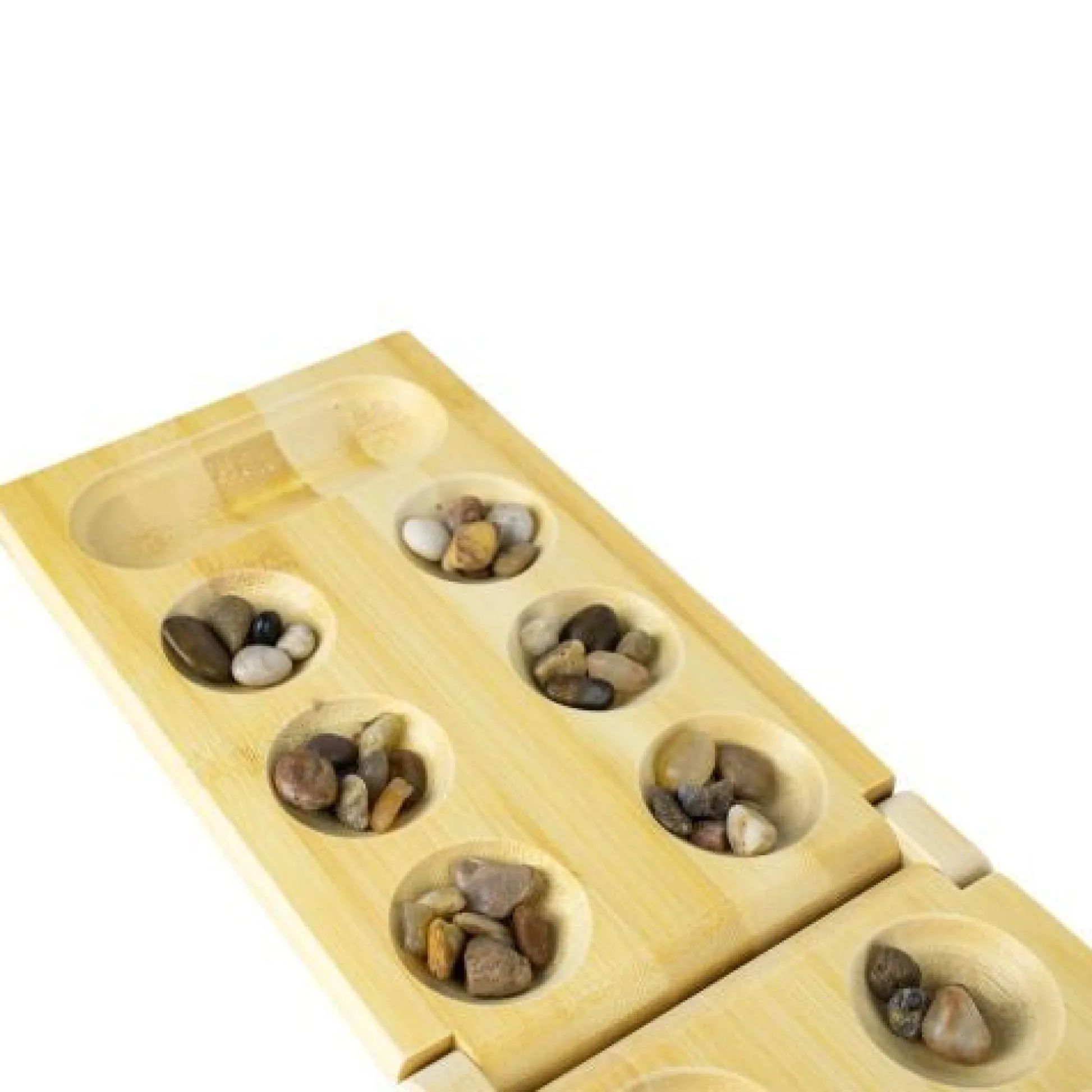 Calendar Holdings, LLC Bamboo Classic Mancala Game with Colorful Stones* Role-Playing Games|Board Games
