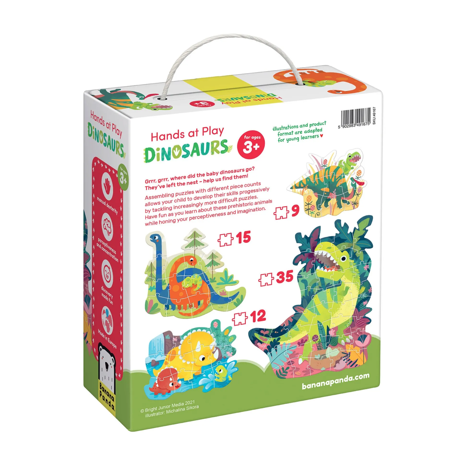 Educators Resource Ban h Dis t Dinosaurs Jigsaw Puzzle - 71 pc* Puzzles