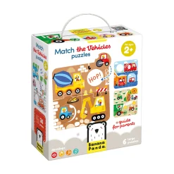 Educators Resource Banana Panda Educational Vehicle Adventure Puzzle Set - 6 pc* Puzzles