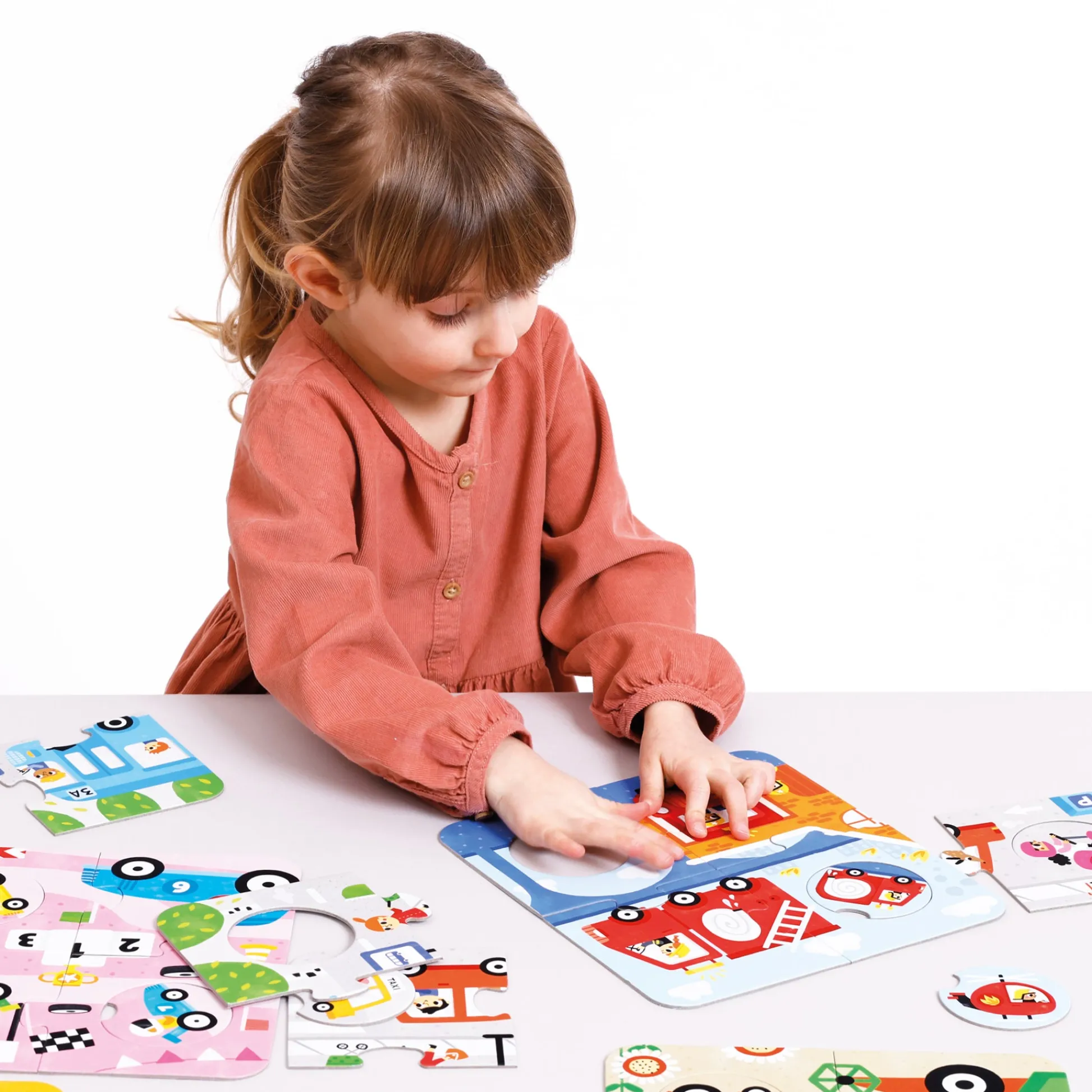 Educators Resource Banana Panda Educational Vehicle Adventure Puzzle Set - 6 pc* Puzzles