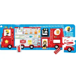 Educators Resource Banana Panda Fire Truck Make-a-Match Puzzle - 23 pc* Puzzles