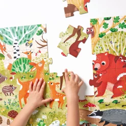 Educators Resource Banana Panda Forest Animals Jumbo Puzzle - 40 pc* Puzzles