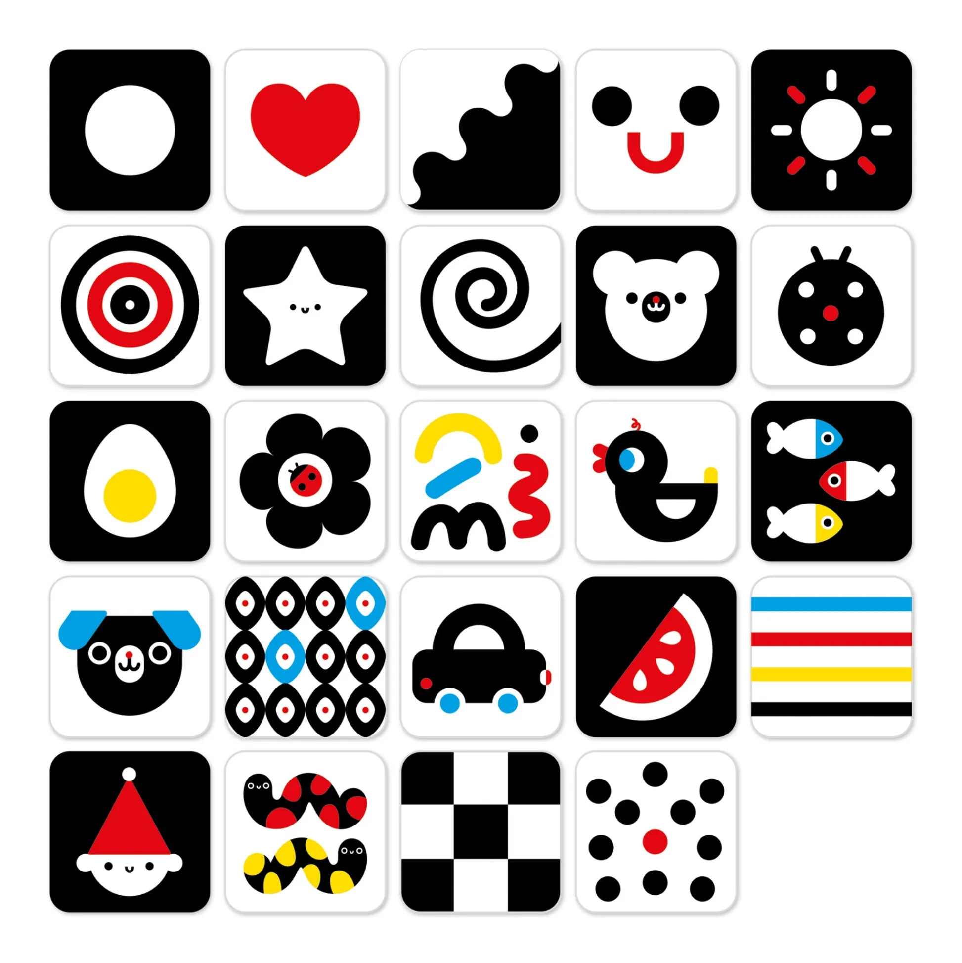 Educators Resource Banana Panda High Contrast Baby Cards – Cognitive Development Set* Developmental Toys