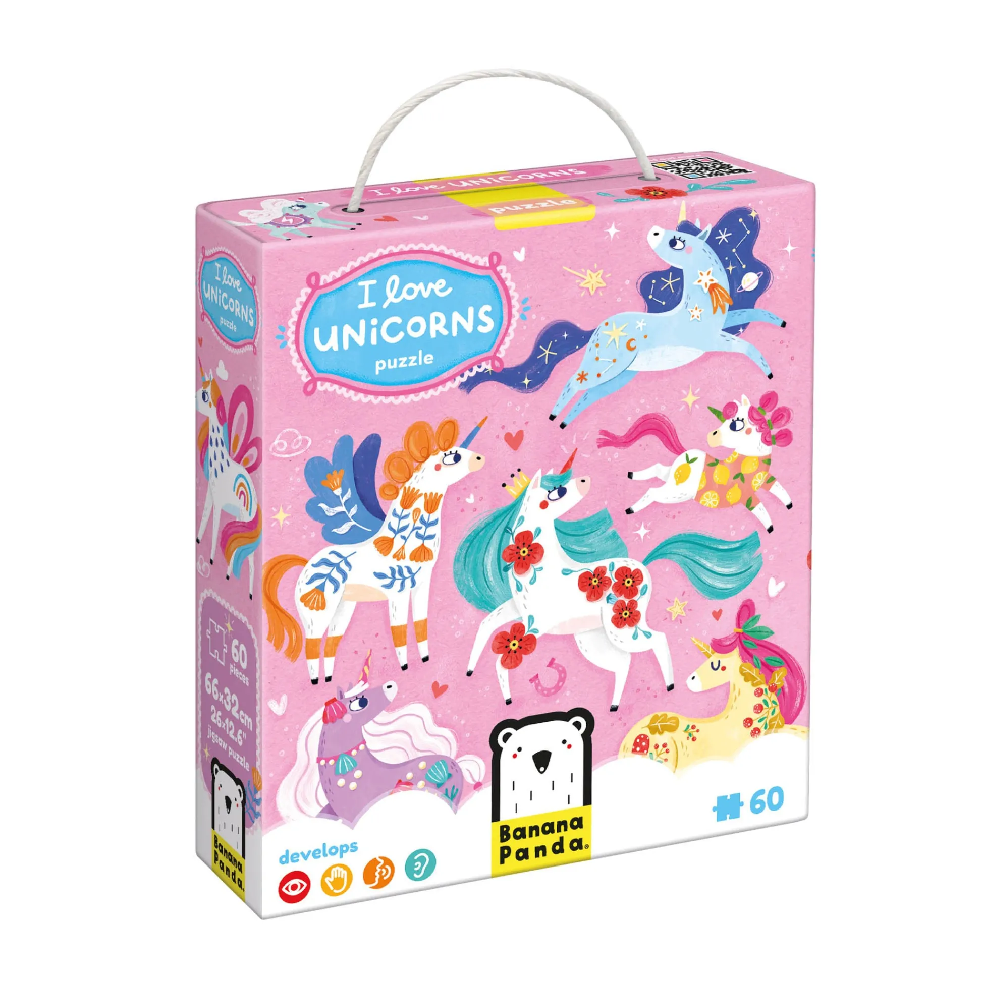 Educators Resource Banana Panda I Love Unicorns Puzzle - 60 pc* Puzzles