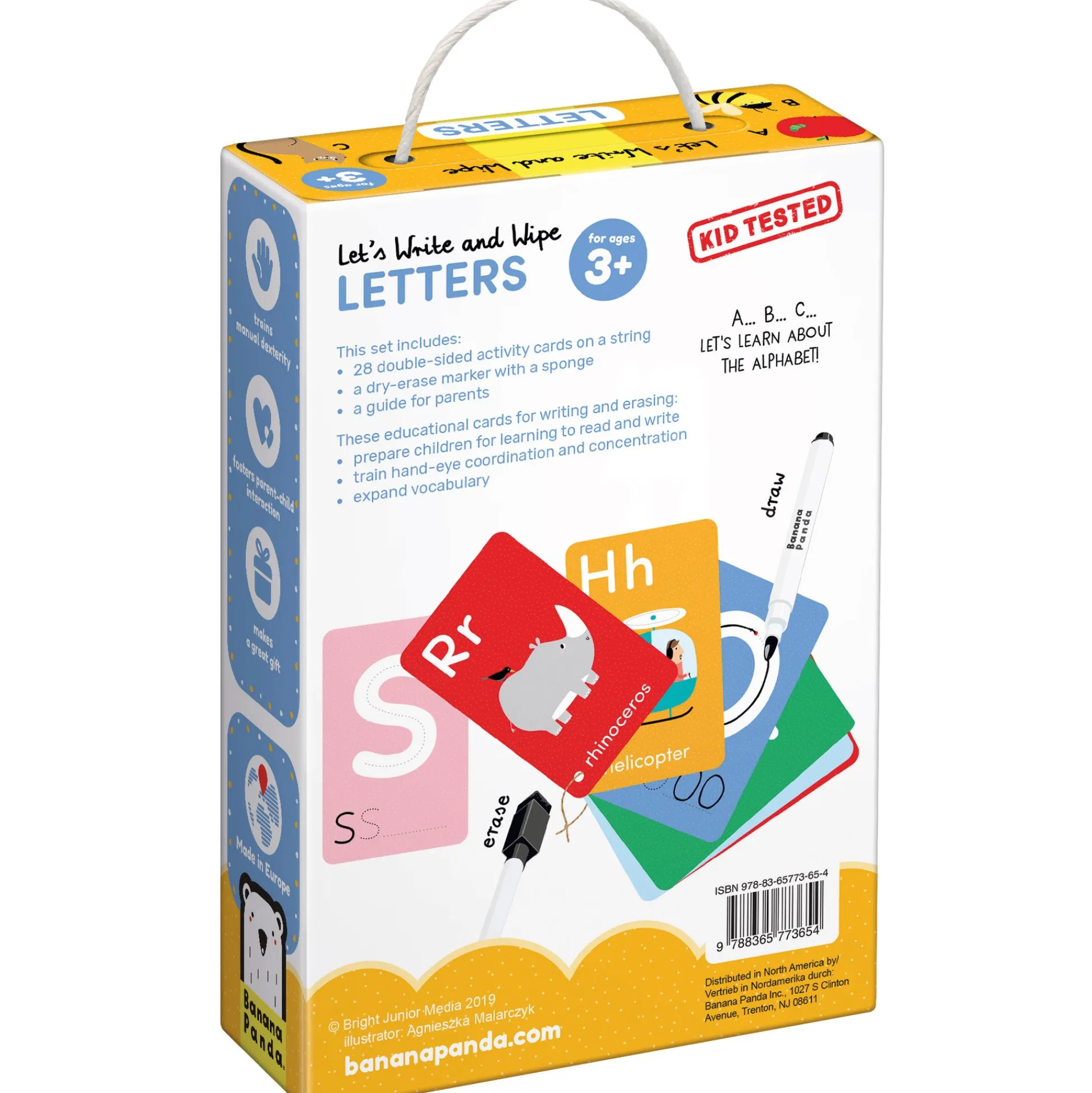 Educators Resource Banana Panda Let's Write and Wipe - Educational Letters Toy for Preschoolers* Preschool Education Toys & Activities