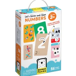 Educators Resource Banana Panda Let's Write and Wipe Numbers - Educational Learning Set* Preschool Education Toys & Activities