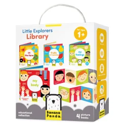 Educators Resource Banana Panda Little Explorers Library 4-Book Set*Kids Preschool Education Toys & Activities|Kids Books