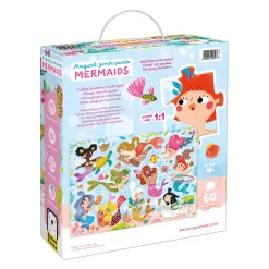 Educators Resource Banana Panda Magical Jumbo Puzzle Mermaids - 60 pc* Puzzles