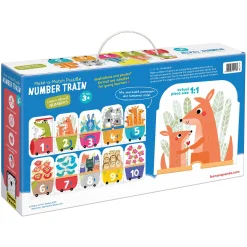 Educators Resource Banana Panda Number Train Make-a-Match Puzzle - 30 pc* Puzzles
