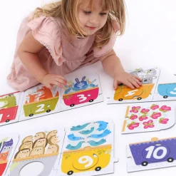 Educators Resource Banana Panda Number Train Make-a-Match Puzzle - 30 pc* Puzzles