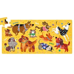 Educators Resource Banana Panda Playful Pups Floor Puzzle - 40 pc* Puzzles