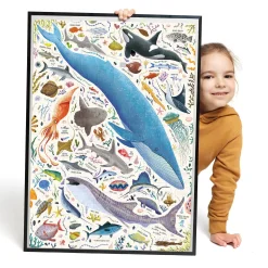 Educators Resource Banana Panda Puzzlove Ocean Animals Jigsaw Puzzle - 200 pc* Puzzles