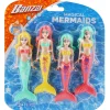 Flat River Group Banzai Mermaid Dive Set - 4 Piece Water Pool Toy Collection* Miniature & Collectible Dolls|Stuffed Animals & Plush Toys