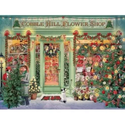 Calendar Holdings, LLC Barbara Behr Christmas Flower Shop Vintage-Themed Puzzle - 1000 pc* Puzzles