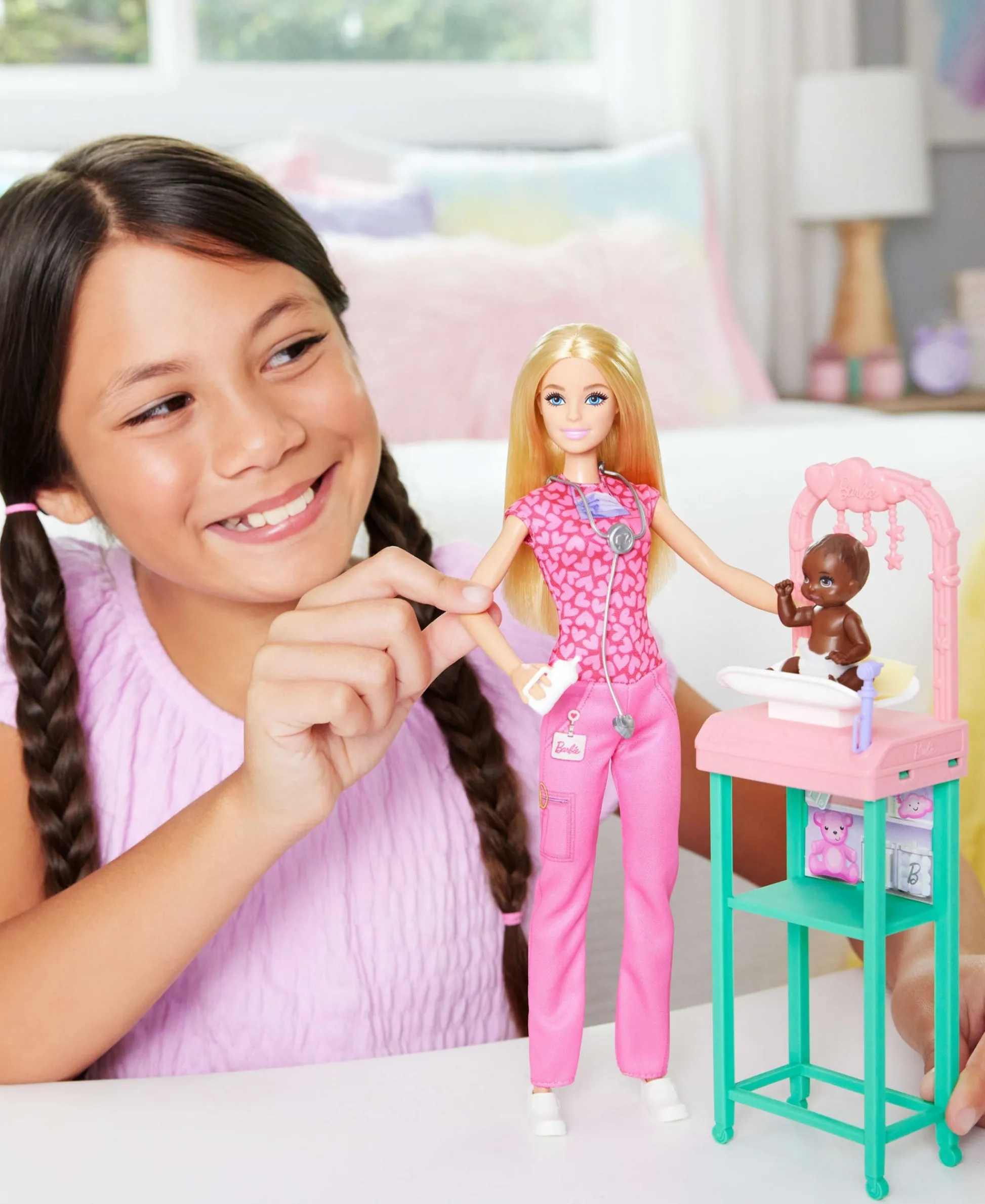 Macy's - Supplier Barbie Baby Doctor Playset with Blonde Fashion Doll, Examination Table, and Accessories* Social & Emotional Skills|Stuffed Animals & Plush Toys