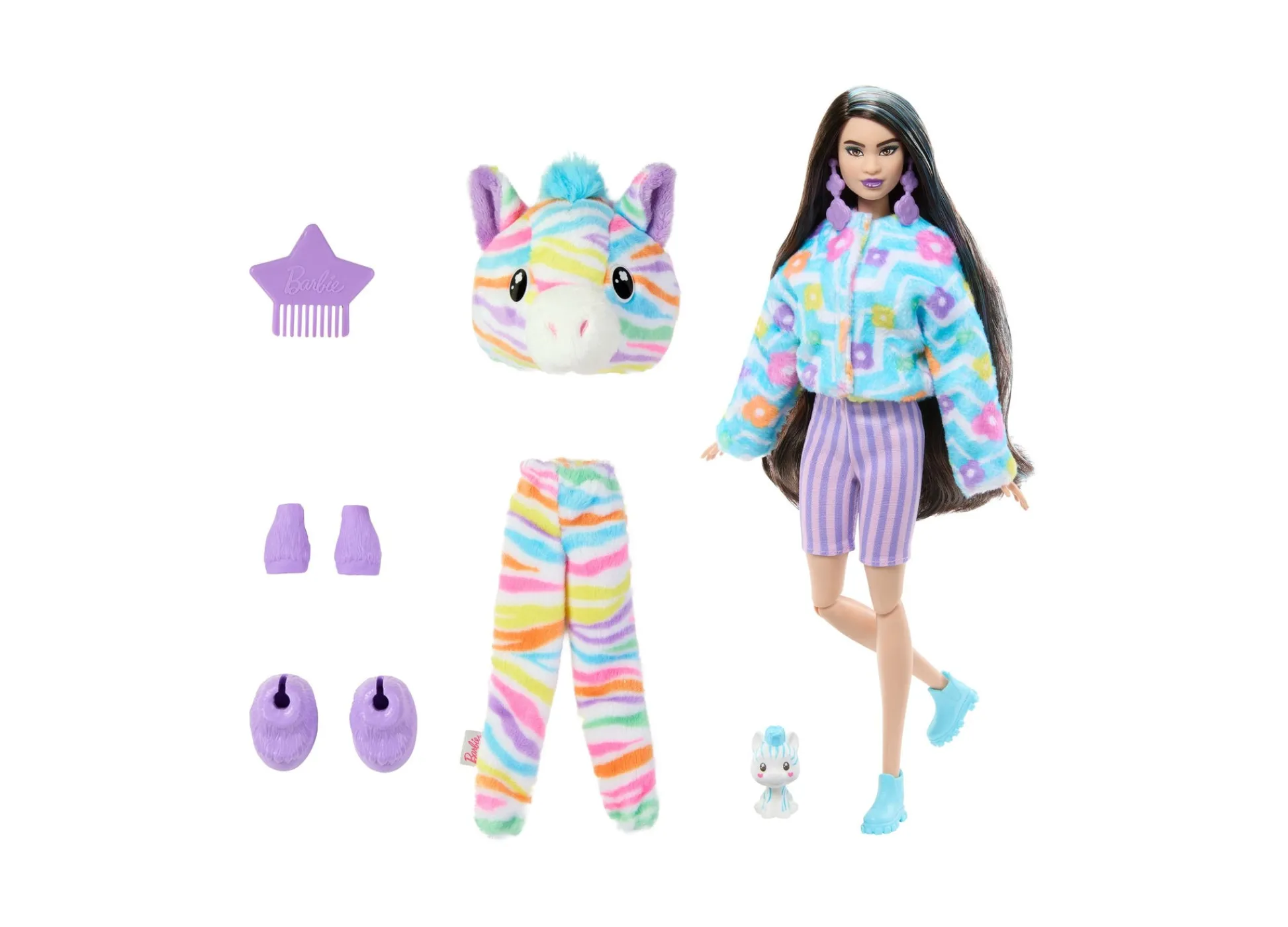Macy's - Supplier Barbie Cutie Reveal Zebra Doll - Color Dream Series with 10 Surprises* Fashion Dolls|Stuffed Animals & Plush Toys