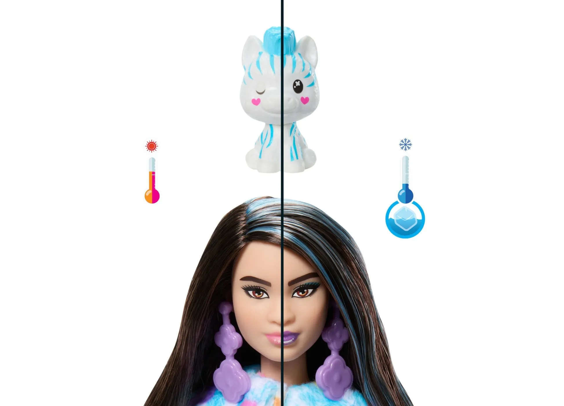 Macy's - Supplier Barbie Cutie Reveal Zebra Doll - Color Dream Series with 10 Surprises* Fashion Dolls|Stuffed Animals & Plush Toys