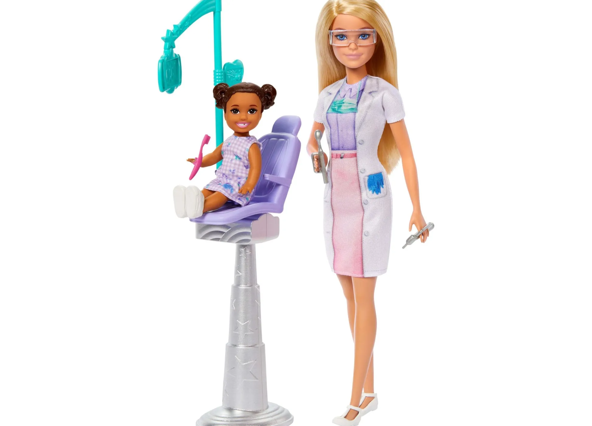 Macy's - Supplier Barbie Dentist Playset with Blonde Doll, Kid Patient, and Dental Accessories* Stuffed Animals & Plush Toys