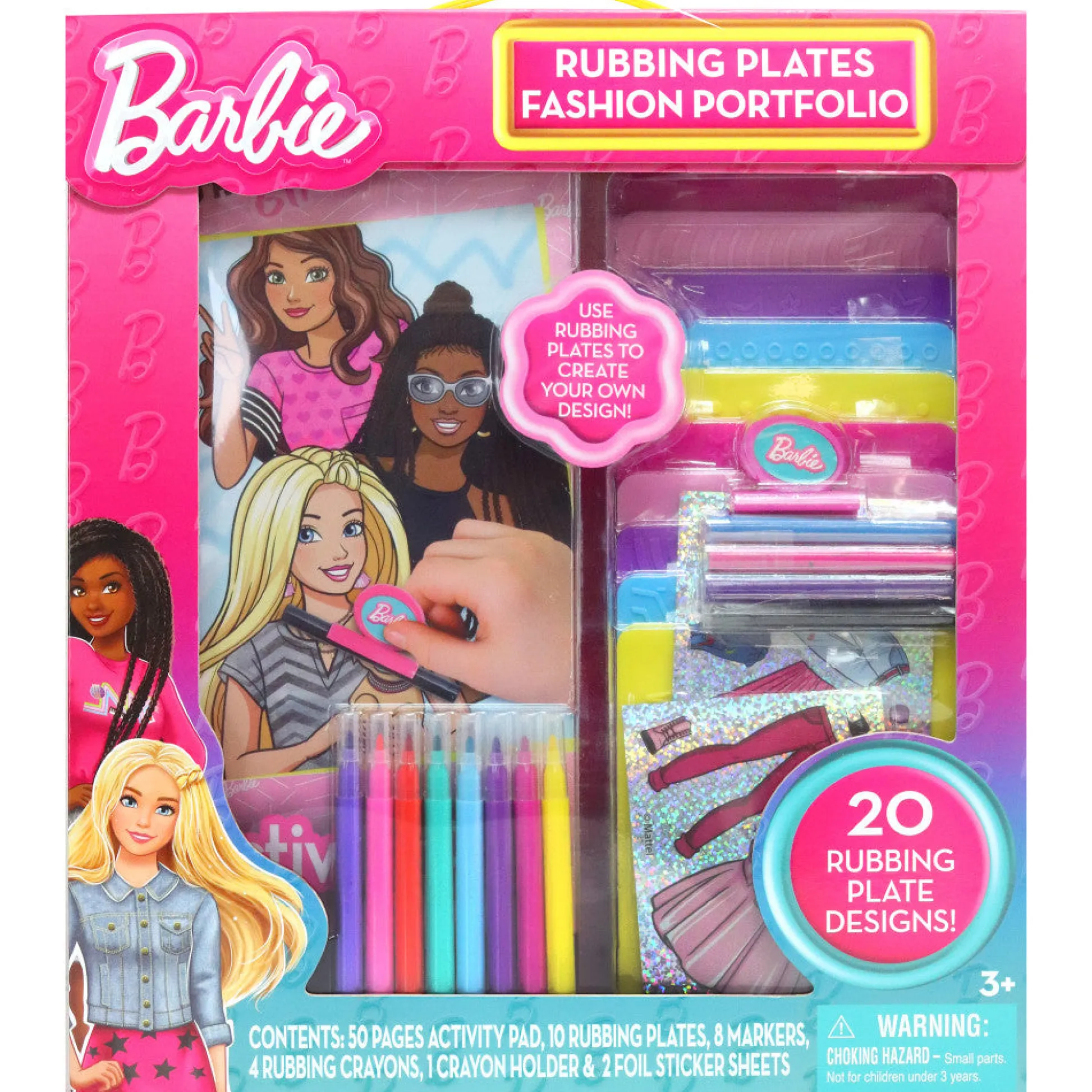 Flat River Group Barbie Fashion Creation Portfolio with Rubbing Plates by Tara Toy - Design & Customize Outfits* Drawing, Color & Painting