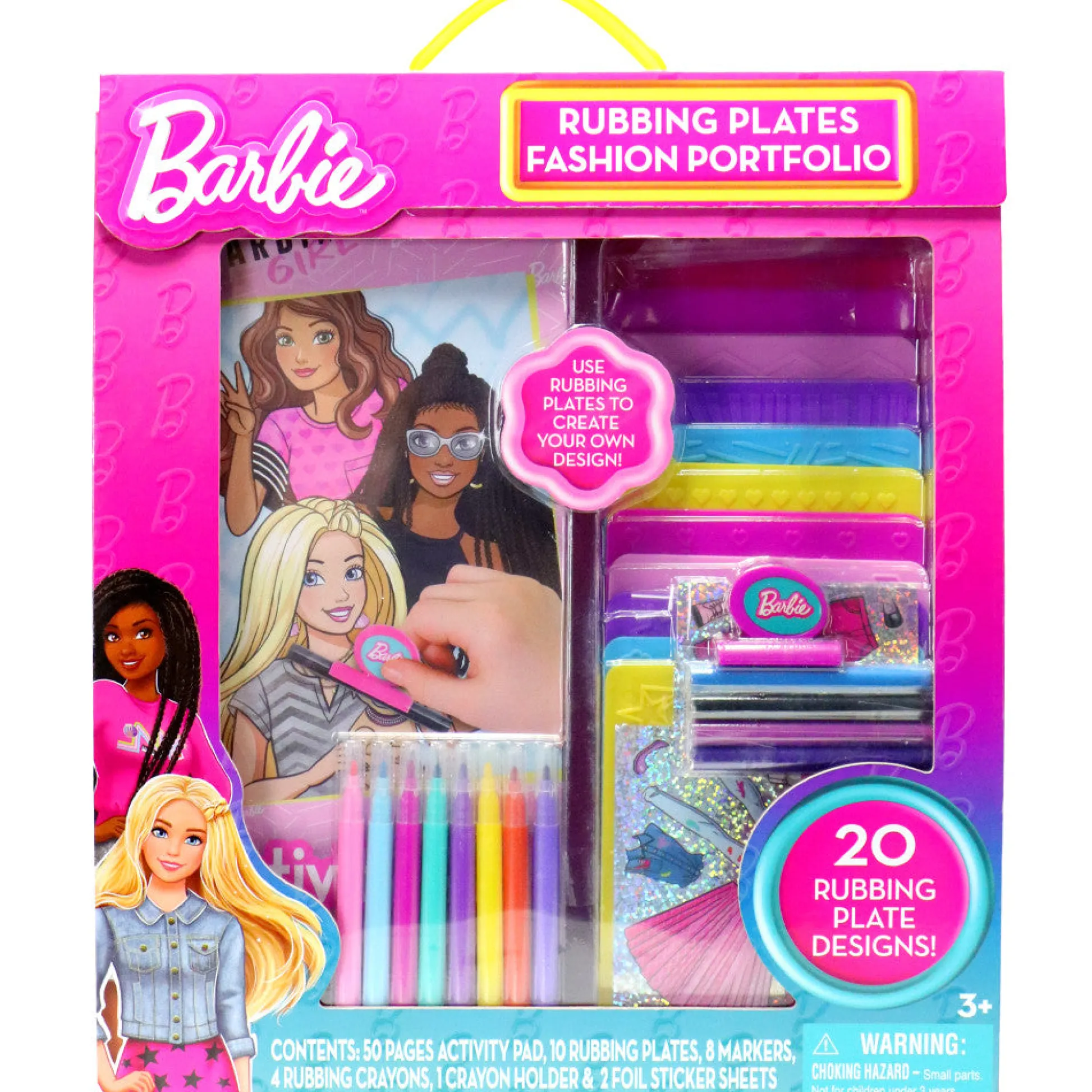 Flat River Group Barbie Fashion Creation Portfolio with Rubbing Plates by Tara Toy - Design & Customize Outfits* Drawing, Color & Painting