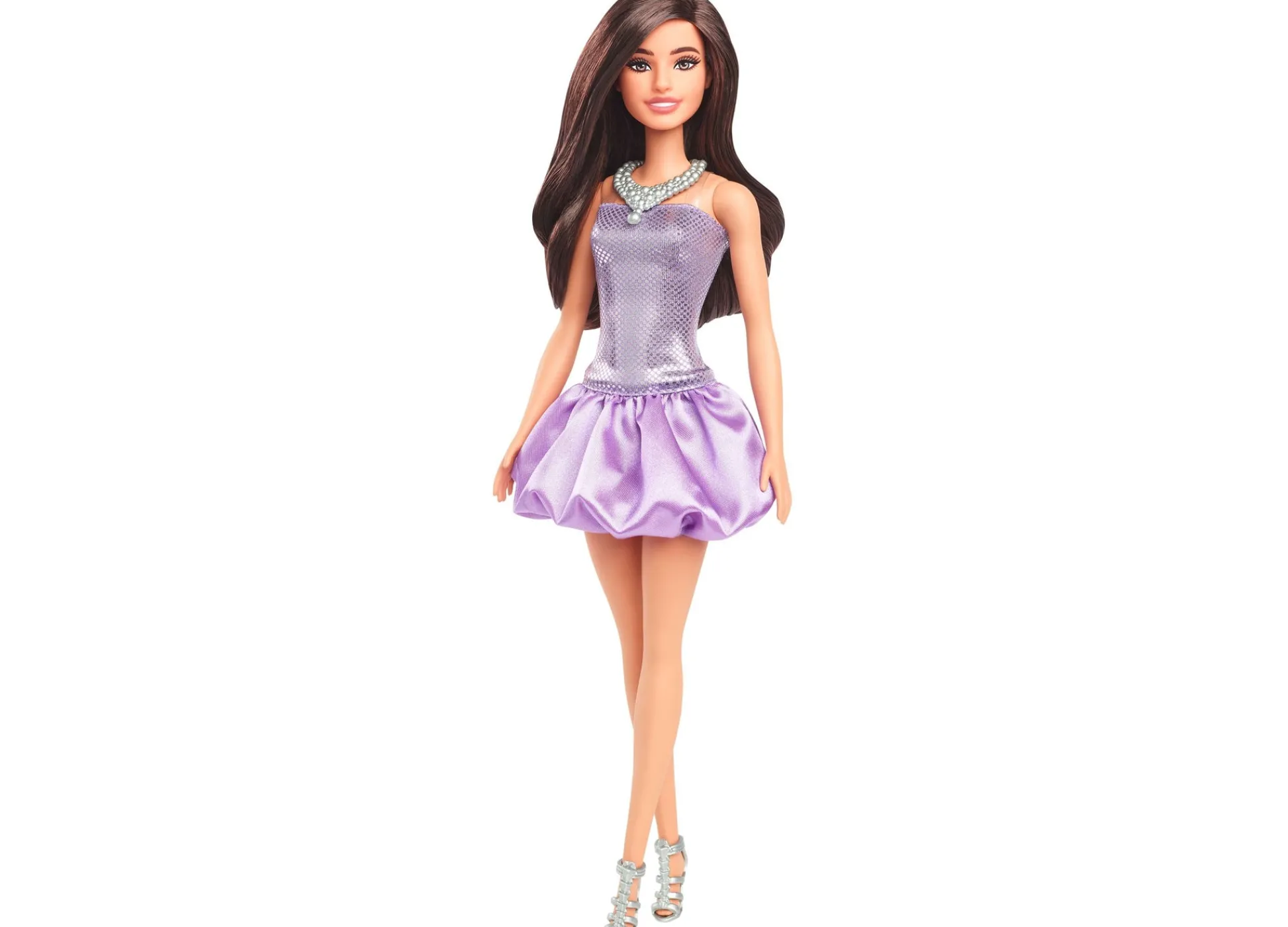 Macy's - Supplier Barbie Fashionistas Doll 234 - Sequined Purple Dress with Silvery Accessories* Fashion Dolls|Stuffed Animals & Plush Toys