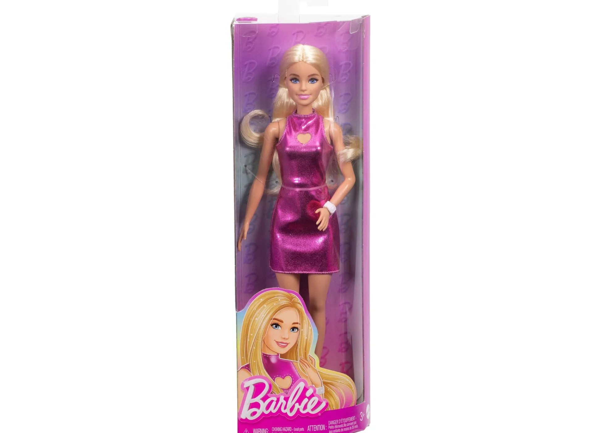 Macy's - Supplier Barbie Fashionistas Doll 230 - Blond Hair in Metallic Pink Minidress* Fashion Dolls|Stuffed Animals & Plush Toys