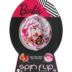 Flat River Group Barbie Glam Girls Spin Flip Puzzle - Double-Sided 12-Ring Game* Puzzles