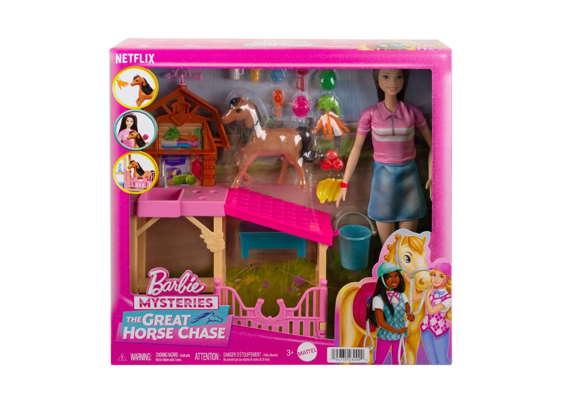 Macy's - Supplier Barbie Mysteries: Renee and The Great Horse Chase Stable Playset* Stuffed Animals & Plush Toys