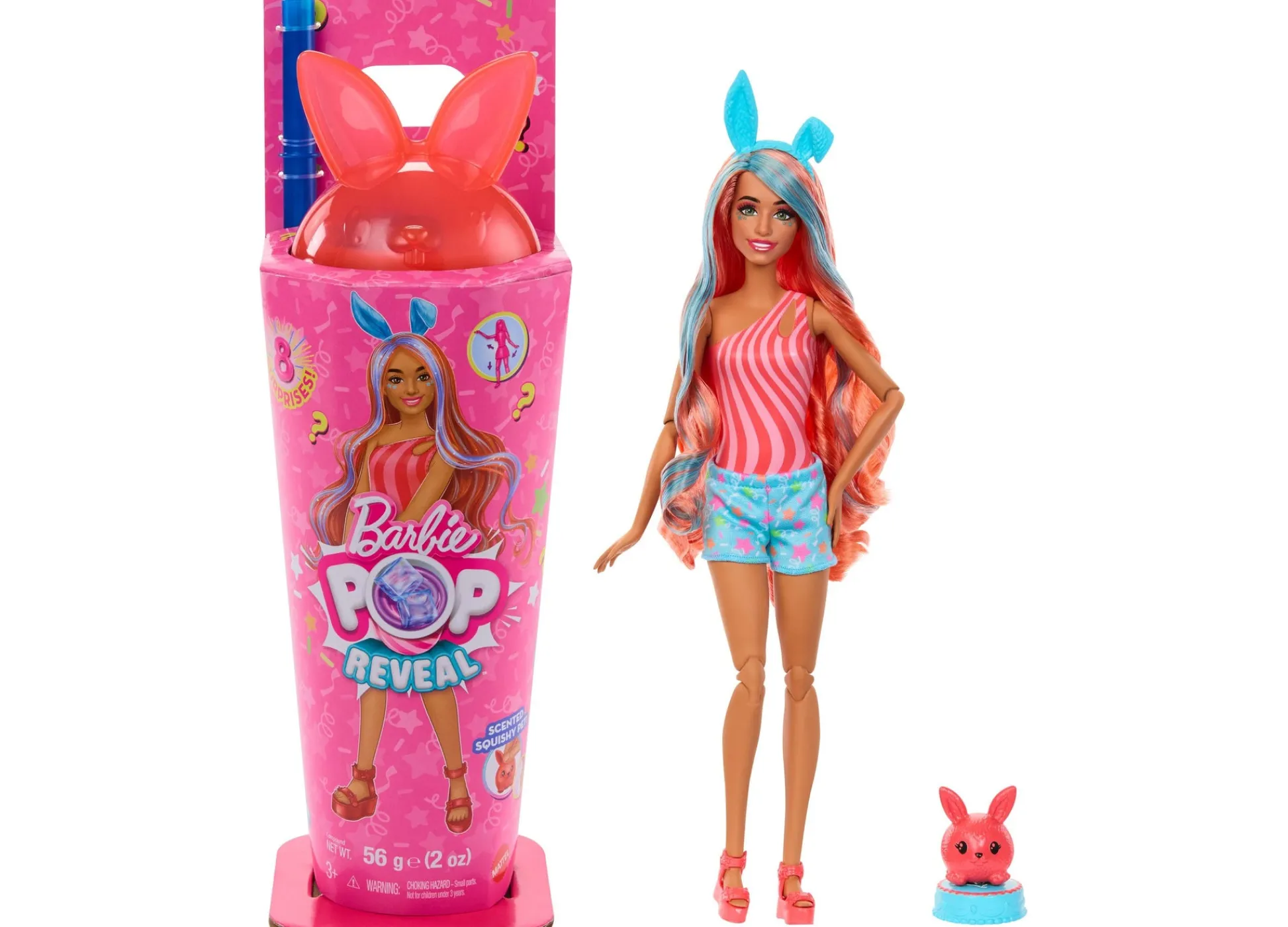 Macy's - Supplier Barbie Pop Reveal Shakes - Bright Bunny Fashion Doll with Accessories* Fashion Dolls|Stuffed Animals & Plush Toys