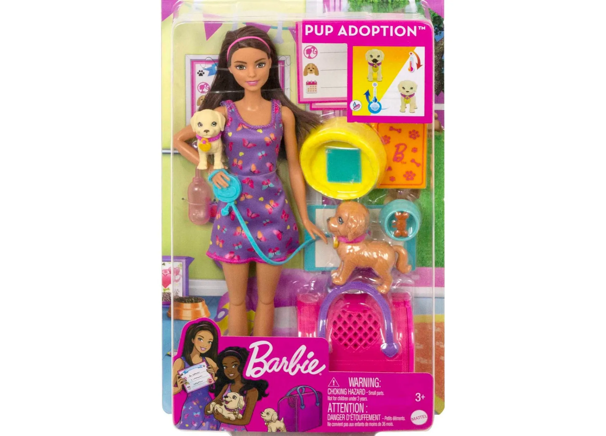 Macy's - Supplier Barbie Pup Adoption Playset with Interactive Color-Change Puppies* Social & Emotional Skills|Stuffed Animals & Plush Toys