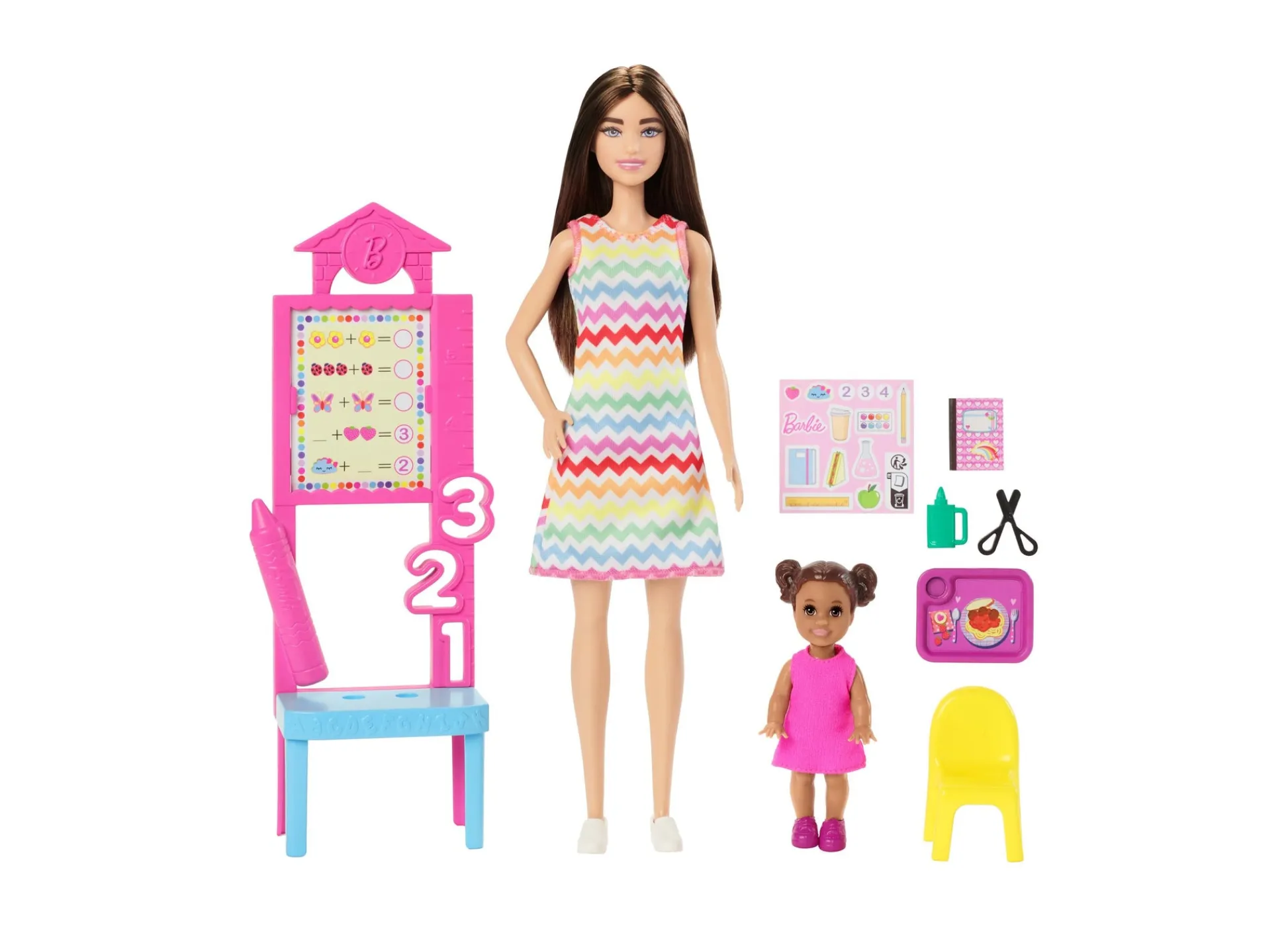 Macy's - Supplier Barbie Teacher Doll Set - Brunette with Classroom Accessories* Social & Emotional Skills|Stuffed Animals & Plush Toys