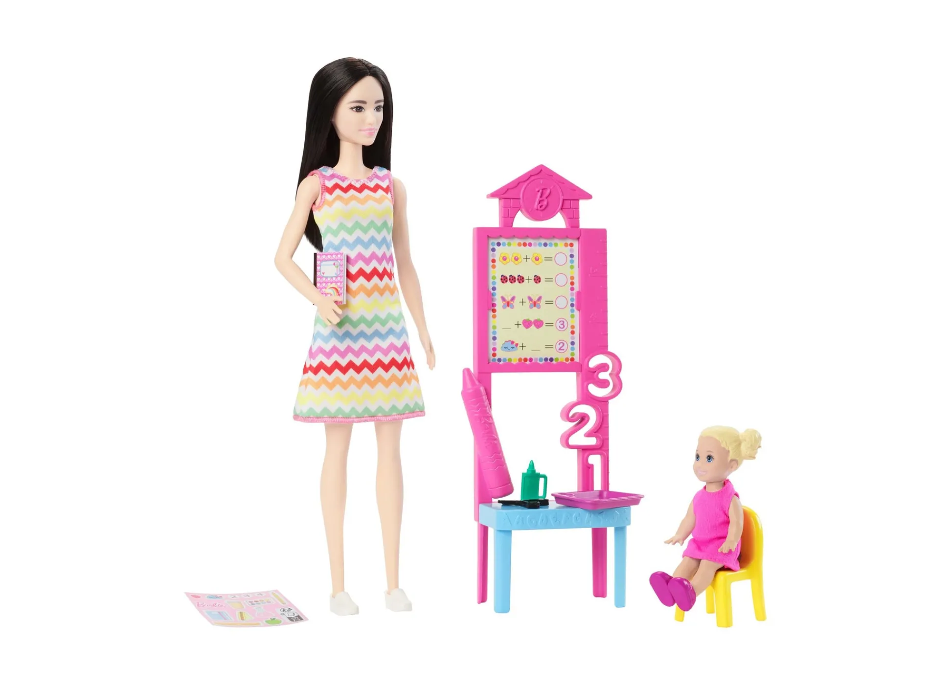 Macy's - Supplier Barbie Teacher Doll Set with Blonde Fashion Doll, Toddler Student & Classroom Accessories* Fashion Dolls|Stuffed Animals & Plush Toys