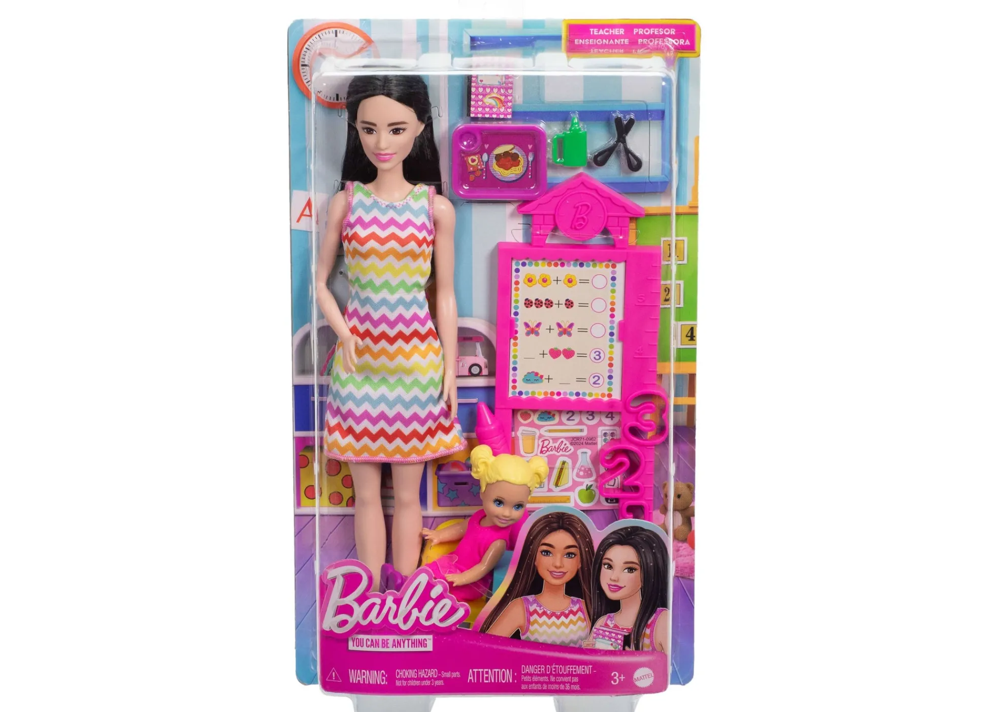 Macy's - Supplier Barbie Teacher Doll Set with Blonde Fashion Doll, Toddler Student & Classroom Accessories* Fashion Dolls|Stuffed Animals & Plush Toys