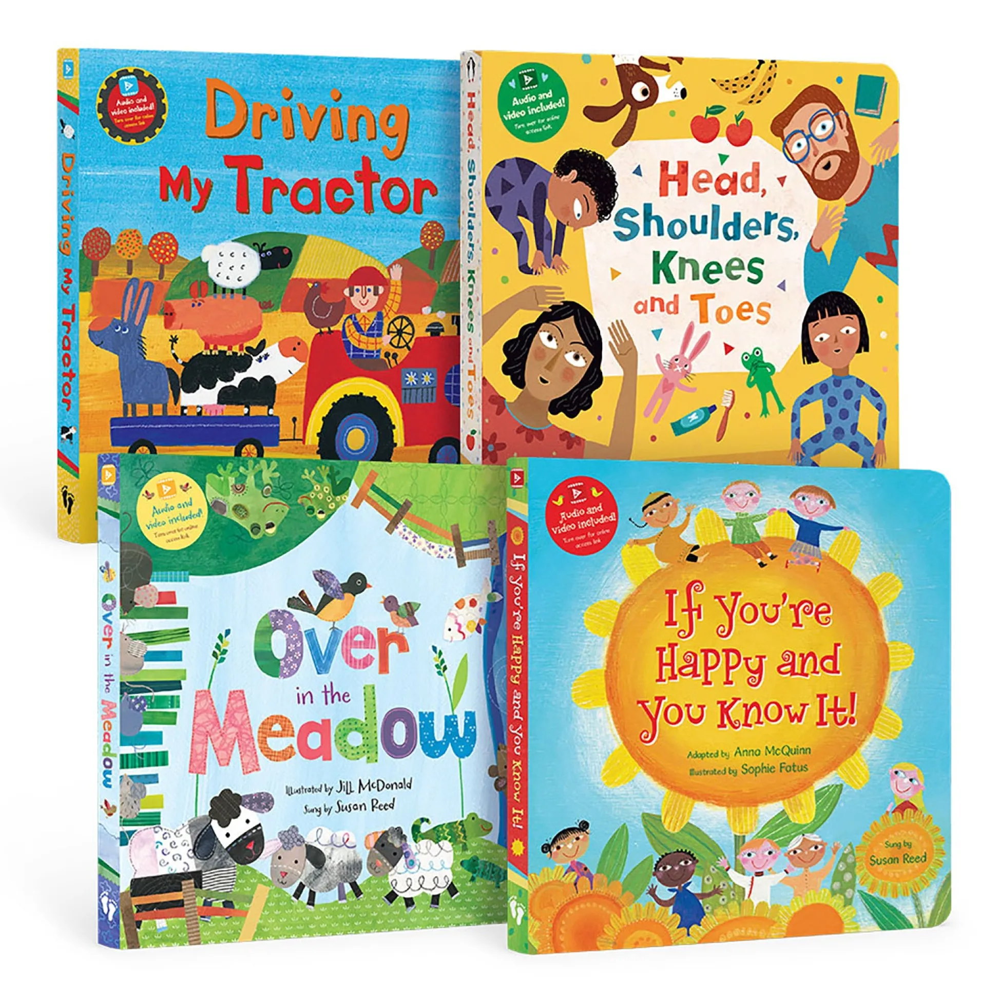 Educators Resource Barefoot Books PreK 4-Piece Singalongs Board Book Bundle*Kids Kids Books|Board Books