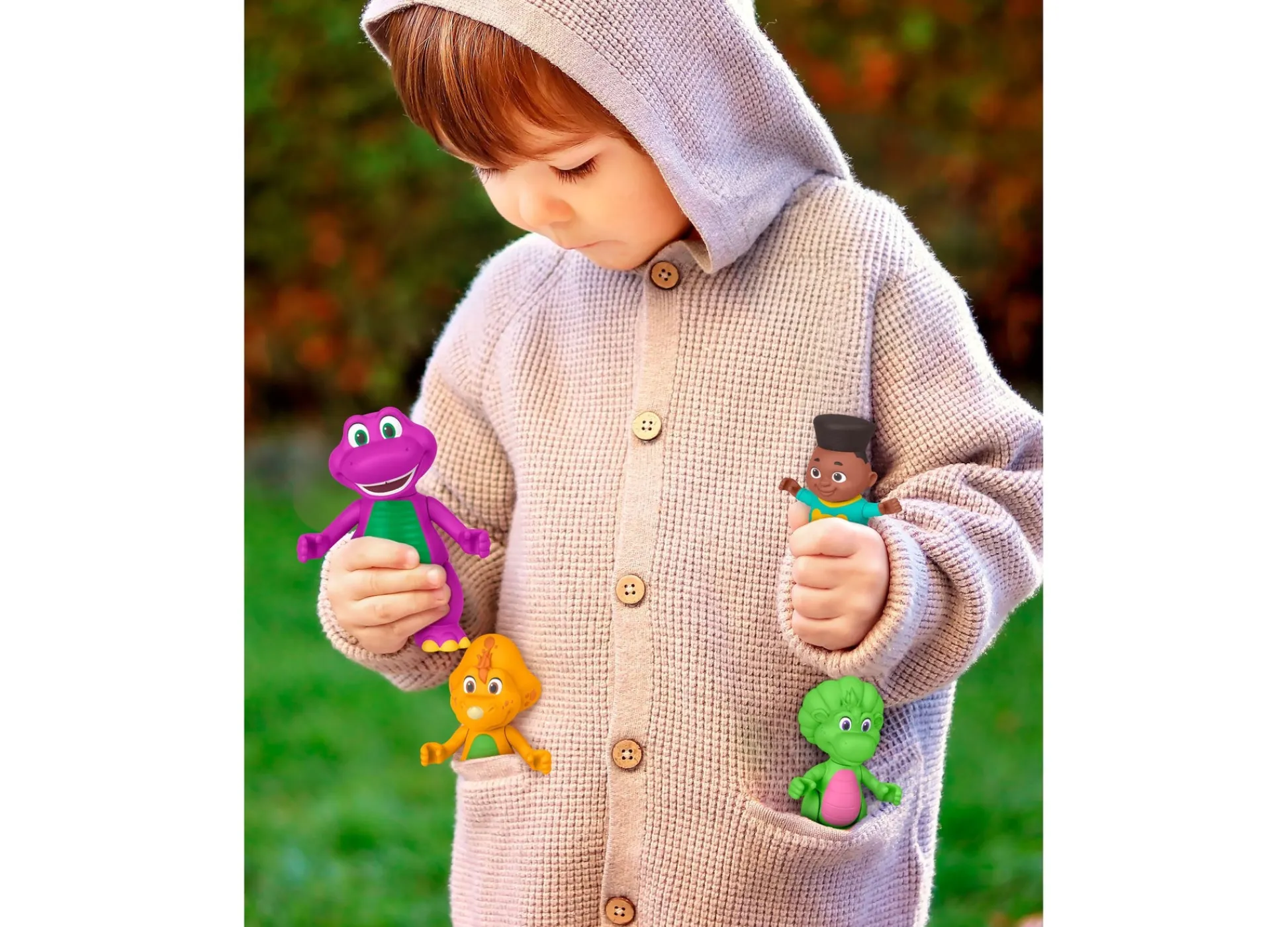 Macy's - Supplier Barney's World Interactive Character Toy Pack from Barney Hey Friends Series* Preschool Figures & Playsets