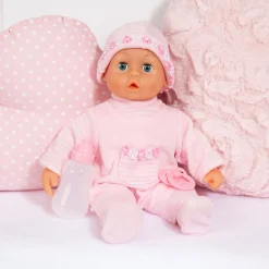 Flat River Group Bayer Design 15" Interactive First Words Baby Doll - Soft Pink* Social & Emotional Skills|Baby Dolls