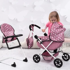 Flat River Group Bayer Design Cozy 3-Piece Dolls Playset - Pink, White, Stars* Stuffed Animals & Plush Toys