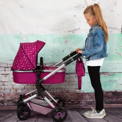 Flat River Group Bayer Design Deluxe City Vario Baby Doll Pram* Stuffed Animals & Plush Toys|Social & Emotional Skills