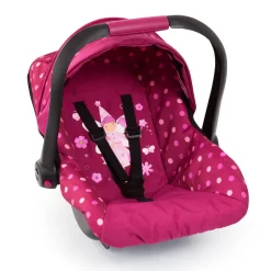 Flat River Group Bayer Design Deluxe Polka Dot Baby Doll Car Seat with Canopy* Social & Emotional Skills|Stuffed Animals & Plush Toys