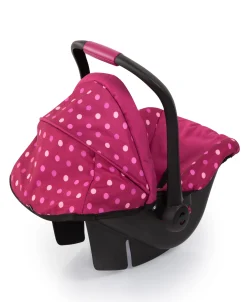 Flat River Group Bayer Design Deluxe Polka Dot Baby Doll Car Seat with Canopy* Social & Emotional Skills|Stuffed Animals & Plush Toys