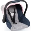 Flat River Group Bayer Design Doll Car Seat with Sunshade - Grey, Blue, Pink Butterfly* Social & Emotional Skills|Stuffed Animals & Plush Toys