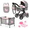 Flat River Group Bayer Design Fairy-Themed Doll Pram and Care Set - 10 Piece Mega Set* Stuffed Animals & Plush Toys