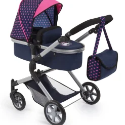 Flat River Group Bayer Design Neo City Combi Doll Pram, Convertible Jogger, Blue & Pink, Ages 3+* Stuffed Animals & Plush Toys