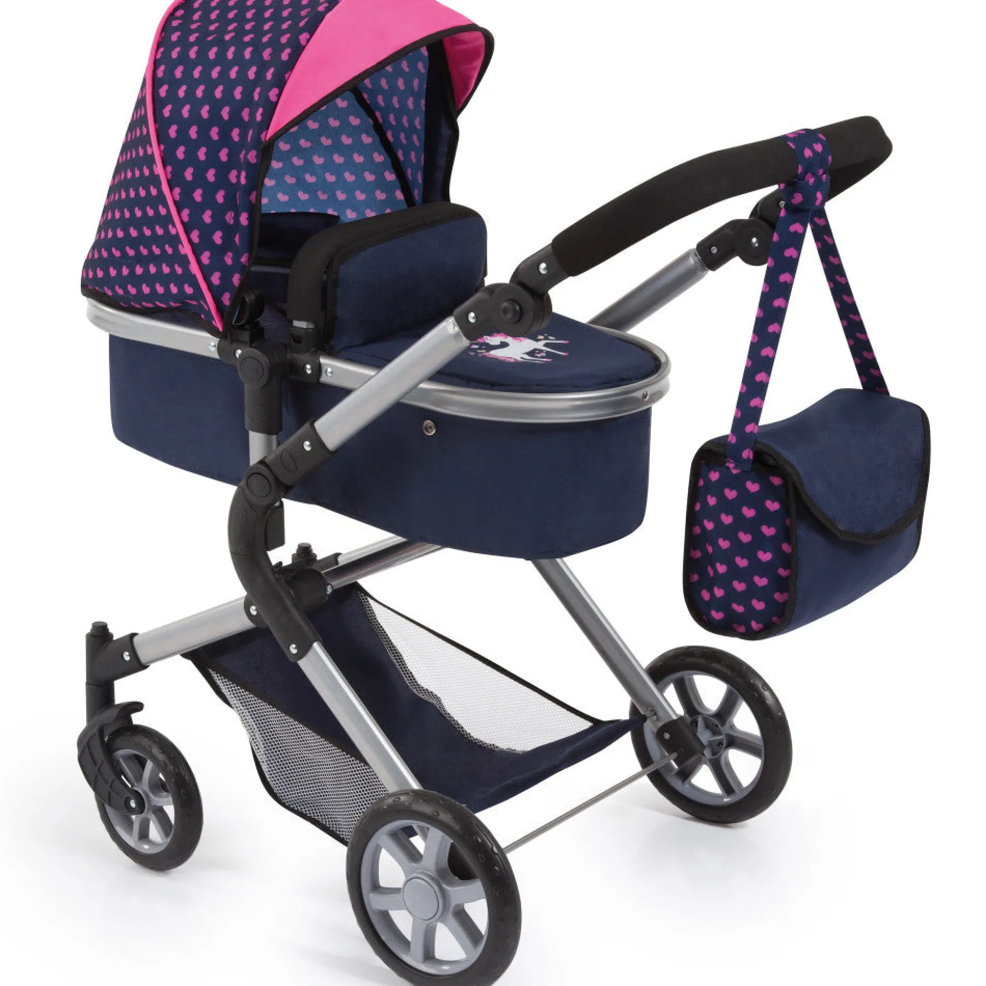 Flat River Group Bayer Design Neo City Combi Doll Pram, Convertible Jogger, Blue & Pink, Ages 3+* Stuffed Animals & Plush Toys