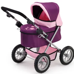 Flat River Group Bayer Design Purple & Pink Trendy Doll Pram with Bag* Stuffed Animals & Plush Toys