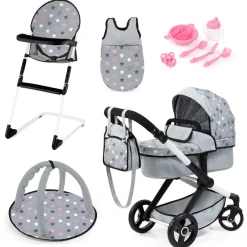Flat River Group Bayer Design Xeo Dolls Pram and Accessories Set - Playtime Magic* Social & Emotional Skills|Stuffed Animals & Plush Toys