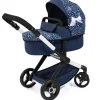 Flat River Group Bayer Design Xeo Pram Doll Stroller - Blue and White Circles for 18" Dolls* Stuffed Animals & Plush Toys