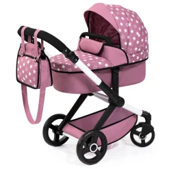 Flat River Group Bayer Design Xeo Pram Playset for Dolls - Pink, White, Stars* Stuffed Animals & Plush Toys
